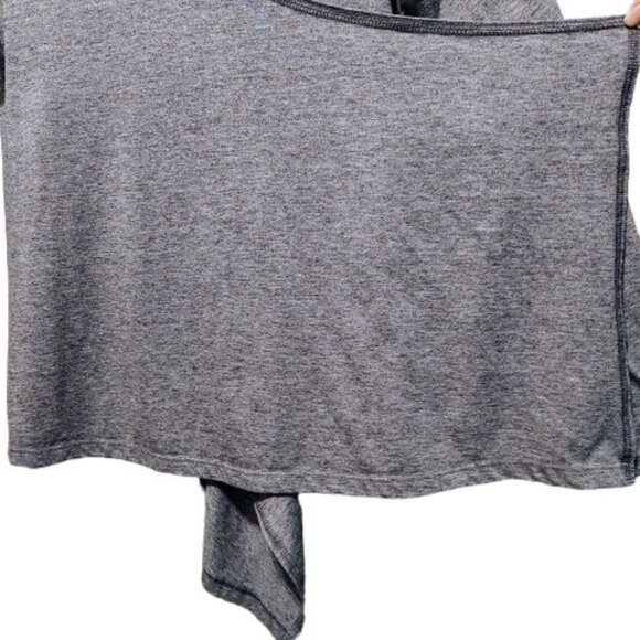 Danskin Now Semi-Fitted Gray Heather Open Front Cardigan Small 4-6 - Picture 4 of 11